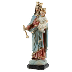 Statue aus Harz Maria Hilfe der Christen mit Kind, 12 cm