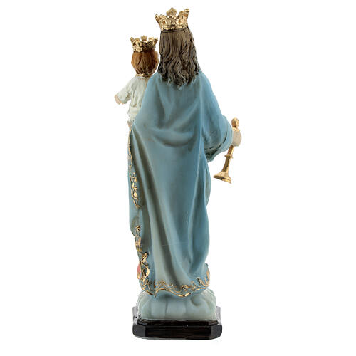 Statue aus Harz Maria Hilfe der Christen mit Kind, 12 cm 4