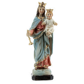 Our Lady of Good Help statue with Child in resin 12 cm