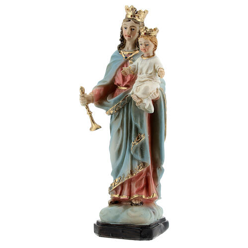 Our Lady of Good Help statue with Child in resin 12 cm 2