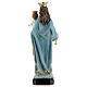 Estatua María Auxiliadora base efecto madera resina 20 cm s5