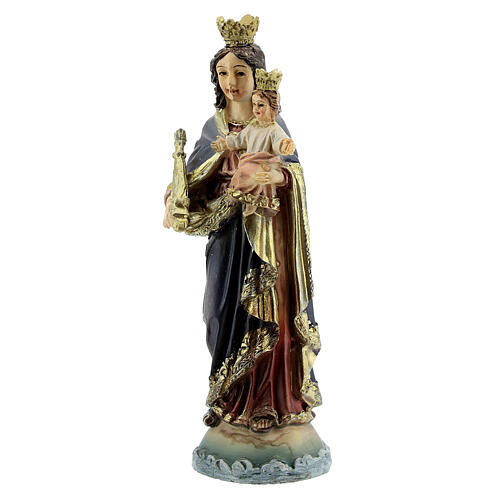 Statue Our Lady of Help resin 8.5 cm 2