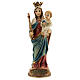 Statue Marie Auxiliatrice et Enfant Jésus sphère résine 14,5 cm s1