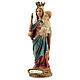 Statue Marie Auxiliatrice et Enfant Jésus sphère résine 14,5 cm s2