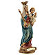 Imagem resina Nossa Senhora Auxiliadora com Menino Jesus globo azul 14,5 cm s3