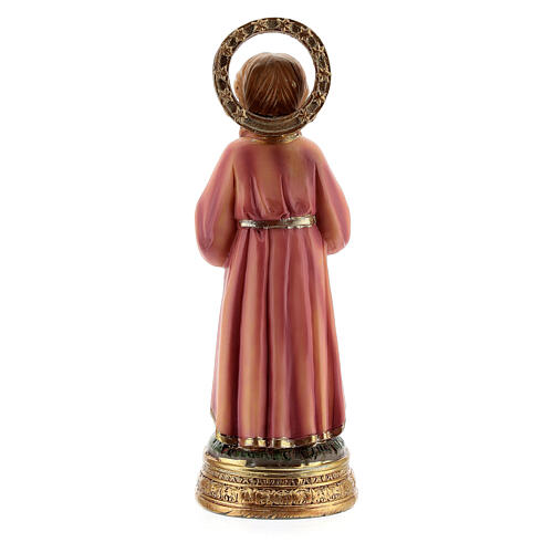 Santissima Maria bambina studio scritture statua resina 12,5 cm 4