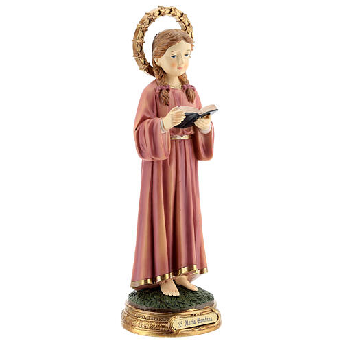 Statue aus Harz Maria als Mädchen, 30 cm 4
