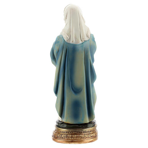 Pregnant Mary statue with book resin 12 cm 4
