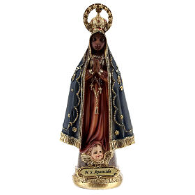Our Lady of Aparecida statue with angel resin 15.5 cm