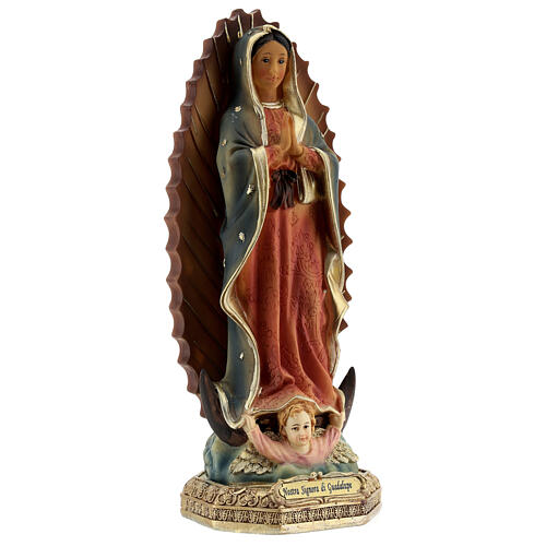 Nasza Pani z Guadalupe, podstawa barokowa, figura żywica 23 cm 4