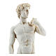 Statue David Michel-Ange couleur marbre 21 cm résine s2