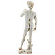 Statue of David Michelangelo, marble color 21 cm in resin s5
