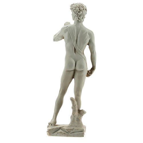 Marble-coloured Michelangelo's David resin statue 13 4
