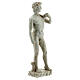 David a la manera de Miguel Ángel Buonarroti estatua resina 13 cm efecto mármol s3
