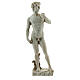 David Michel-Ange statue résine 13 cm effet marbre s1
