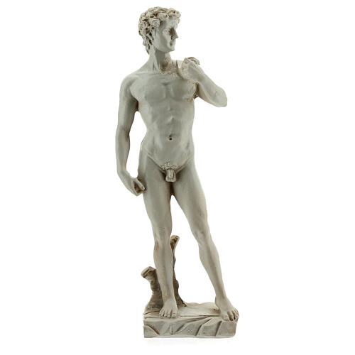 Michelangelo David statue in resin 13 cm marble effect 1