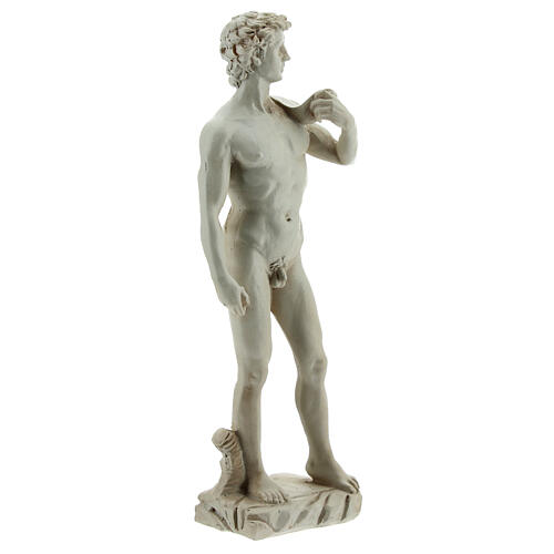 Michelangelo David statue in resin 13 cm marble effect 3
