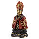 Bust of St Januarius with resin and name on base 8 cm s2