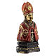 Bust of St Januarius with resin and name on base 8 cm s3