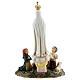 Our Lady of Fatima statue with children lamb in resin 14 cm s4