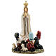 Statua Madonna Fatima pargoli 16 cm resina dipinta s1