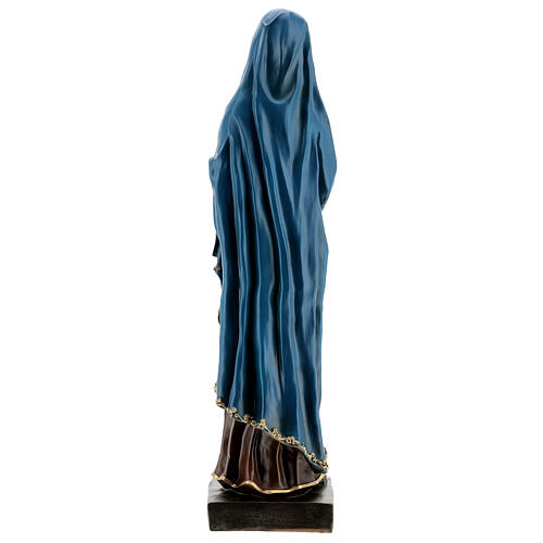Estatua Virgen Dolorosa manos juntas resina 30 cm 5