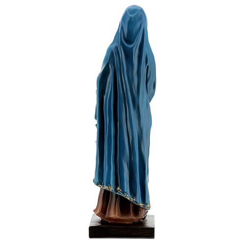 Our Lady of Sorrow golden details resin 20 cm 5