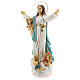 Estatua Virgen María ángeles resina 30 cm s3