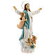 Estatua Virgen María ángeles resina 30 cm s4