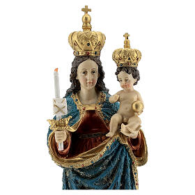 Unsere Liebe Frau von Bonaria mit dem Kind, Resin, koloriert, 31,5 cm