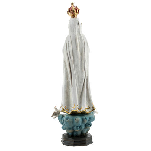 Madonna Fatima in preghiera statua resina 30 cm 5