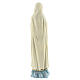 Statue Notre-Dame de Fatima robe blanche sans couronne résine 30 cm s5
