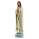 Nossa Senhora de Fátima com manto branco sem coroa resina 30 cm s3