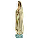 Virgen Fátima sin corona estrella dorada estatua resina 20 cm s2