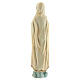 Nossa Senhora de Fátima em oração com manto branco e estrela dourada resina 12 cm s4