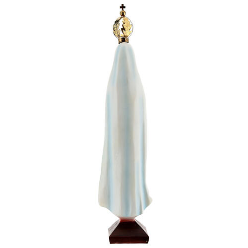 Our Lady of Fatima gold crown resin statue 12 cm 5