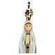 Our Lady of Fatima gold crown resin statue 12 cm s2