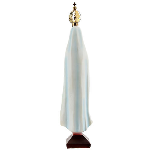 Our Lady of Fatima statue with golden crown in resin 20 cm 5