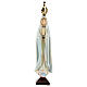 Our Lady of Fatima statue with golden crown in resin 20 cm s1