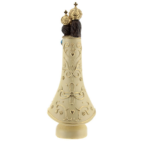 Our Lady of Loreto gold details resin 20 cm 5