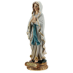Virgen Lourdes oración estatua resina 14,5 cm