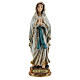 Madonna Lourdes preghiera statua resina 14,5 cm  s1
