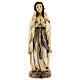 Estatua Virgen Lourdes rosas resina 31 cm s1