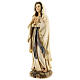 Statue of Our Lady of Lourdes roses resin 31 cm s3