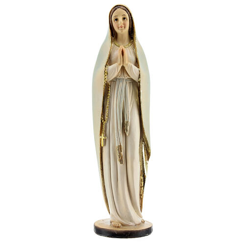 Virgen que reza estatua resina 20,5 cm 1