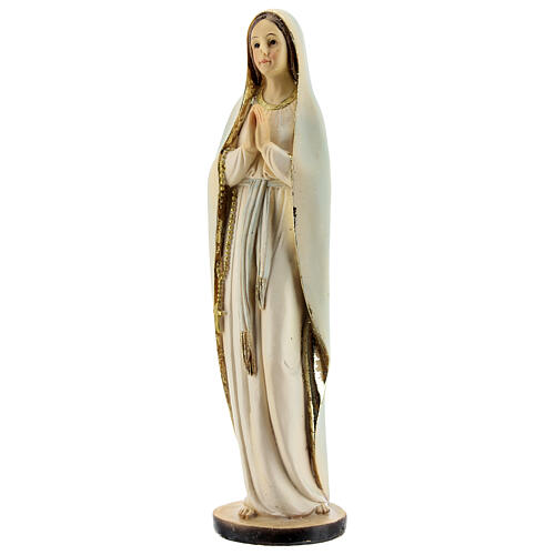 Nossa Senhora em oração imagem resina 20,5 cm 3