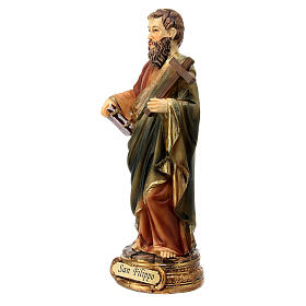 Statue of Saint Philip, 13 cm, painted resin