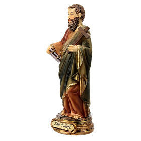 Statua San Filippo 13 cm Resina colorata