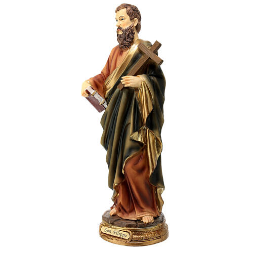 Resin statue of Saint Philip 30 cm 3