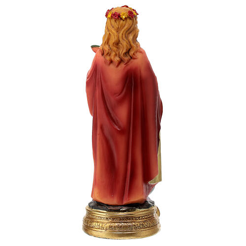 Estatua Santa Filomena Resina coloreada 12 cm 4
